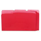Universal Recycled Interior File Folders, 1/3 Cut Top Tab, Legal, Red, 100/Box UNV15303