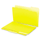 Universal Recycled Interior File Folders, 1/3 Cut Top Tab, Legal, Yellow, 100/Box UNV15304