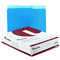 Universal Recycled Interior File Folders, 1/3 Cut Top Tab, Letter, Blue, 100/Box UNV12301