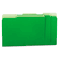 Universal Recycled Interior File Folders, 1/3 Cut Top Tab, Letter, Green, 100/Box UNV12302