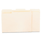 Universal Recycled Interior File Folders, 1/3 Cut Top Tab, Letter, Manila, 100/Box UNV12213