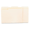 Universal Recycled Interior File Folders, 1/3 Cut Top Tab, Letter, Manila, 100/Box UNV12213