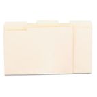 Universal Recycled Interior File Folders, 1/3 Cut Top Tab, Letter, Manila, 100/Box UNV12213