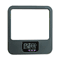 Universal Recycled Plastic Cubicle Mirror with Digital Clock, Charcoal UNV08169
