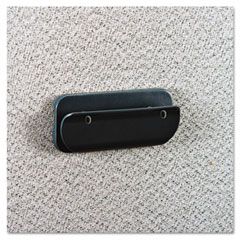 Universal Recycled Plastic Partition Clip, 4-1/2w x 2h, Charcoal UNV08171