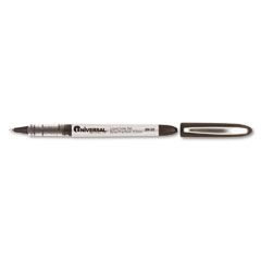 Universal Roller Ball Stick Liquid Pen, Black Ink, Extra Fine, Dozen UNV29120