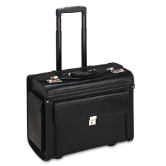 Universal Rolling Computer/Catalog Case, Vinyl, 19 x 9 x 14, Black IVR12000