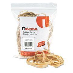 Universal Rubber Bands, Size 54, Assorted Lengths, 1/4lb Pack UNV00454
