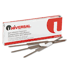 Universal Self-Adhesive Paper and File Fasteners, Two Inch Capacity, 100/Box UNV81004