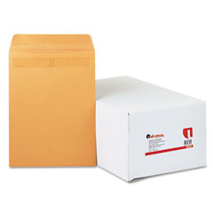 Universal Self-Stick File-Style Envelope, Contemporary, 12 1/2 x 9 1/2, Brown, 250/Box UNV35291