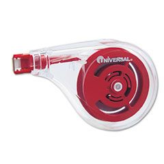 Universal Sideways Application Correction Tape, 1/5" x 393", 2/Pack UNV75609