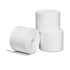 Universal Single-Ply Thermal Paper Rolls, 2-1/4" x 165 ft, White, 3/Pack UNV35762