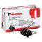 Universal Small Binder Clips, Steel Wire, 3/8" Capacity, 3/4" Wide, Black/Silver, Dozen UNV10200