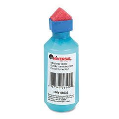 Universal Squeeze Bottle Moistener, 2 oz, Blue UNV56502