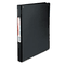Universal Suede Finish Vinyl Round Ring Binder, 1/2" Capacity, Black UNV30401
