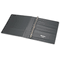 Universal Suede Finish Vinyl Round Ring Binder, 1" Capacity, Black UNV31401