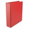 Universal Suede Finish Vinyl Round Ring Binder, 2" Capacity, Red UNV34403