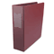 Universal Suede Finish Vinyl Round Ring Binder With Label Holder, 3" Capacity, Maroon UNV35416
