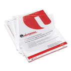 Universal Top-Load Poly Sheet Protectors, Standard, Letter, Clear, 100/Box UNV21125