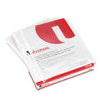 Universal Top-Load Poly Sheet Protectors, Std Gauge, Nonglare, Clear, 50/Box UNV21126