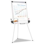 Universal Tripod Style Dry Erase Easel, 29 x 41, White/Gray UNV43031