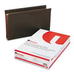 Universal Two Inch Box Bottom Pressboard Hanging Folder, Legal, Standard Green, 25/Box UNV14152