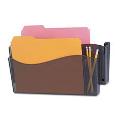 Universal Unbreakable 4-in-1 Wall File, Two Pocket, Plastic, Smoke UNV08141