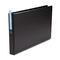 Universal Wide Base Round Ring Binder With Label Holder, 1" Capacity, 11 x 17, Black UNV35419