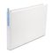 Universal Wide Base Round Ring Binder With Label Holder, 1" Capacity, 11 x 17, White UNV35420