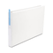 Universal Wide Base Round Ring Binder With Label Holder, 1" Capacity, 11 x 17, White UNV35420