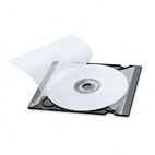 Vaultz CD Jewel Case, Clear/Black, 50/Pack IDEVZ01423