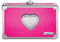 Vaultz Locking Supply Box, 8.5 x 2.5 x 8.5 Inches, Pink Bling with Heart (VZ03708)
