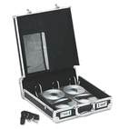 Vaultz Vaultz Locking Media Binder, Holds 200 Disks, Black IDEVZ01076