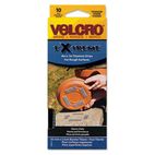 Velcro Extreme Indoor/Outdoor Hook and Loop Fasteners, 1 x 4 Strips, 10/Pack VEK90812