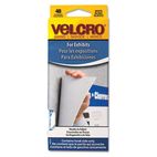 Velcro Hook Only Presentation Hangers, 3/4 x 1 1/8 Chevrons, White, 48/Pack VEK90834