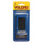 Velcro Industrial Strength Sticky-Back Hook and Loop Fastener Strips, 4 x 2, Black VEK90199