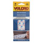Velcro Oval Hook and Loop Fasteners, 7 1/4 x 3, White, 40/Pack VEK91386