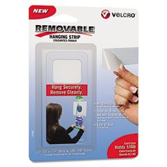 Velcro Removable Light Duty Hook & Loop Fasteners, 15 ft. tape & 28 Coins (7/8"), WH VEK91642