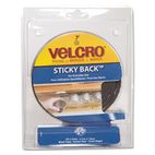 Velcro Sticky-Back Hook and Loop Fastener Tape with Dispenser, 3/4 x 5 ft. Roll, Black VEK90086