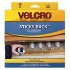 Velcro Sticky-Back Hook and Loop Fasteners in Dispenser, 3/4 Inch x 30 ft. Roll, Black VEK91137