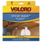 Velcro Sticky-Back Hook and Loop Fasteners in Dispenser, 3/4 Inch x 30 ft. Roll, White VEK91138