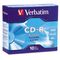 Verbatim CD-R Discs, 700MB/80min, 52x, w/Slim Jewel Cases, Silver, 10/Pack VER94935