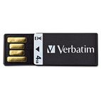 Verbatim Clip-It USB Flash Drive, 4G, Black VER97555