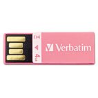 Verbatim Clip-It USB Flash Drive, 4G, Pink VER97549