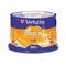 Verbatim DVD-R Discs, 4.7GB, 16x, Spindle, Matte Silver, 50/Pack VER95101