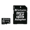 Verbatim microSDHC Card w/Adapter, 16GB VER97180