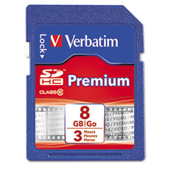 Verbatim Premium SDHC Card, 8GB VER96318