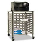 Vertiflex Deskside Machine Stand, 2-Shelf, 21-1/2w x 17-7/8d x 27h, Matte Gray VRTVF52004