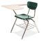 Virco 3700 Series Chair Desk, 20w x 31d x 30-1/2h, Sandstone/Forest Green, 2/Carton VIR3700BR7596
