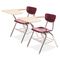 Virco 3700 Series Chair Desk, 20w x 31d x 30-1/2h, Sandstone/Wine, 2/Carton VIR3700BR5096